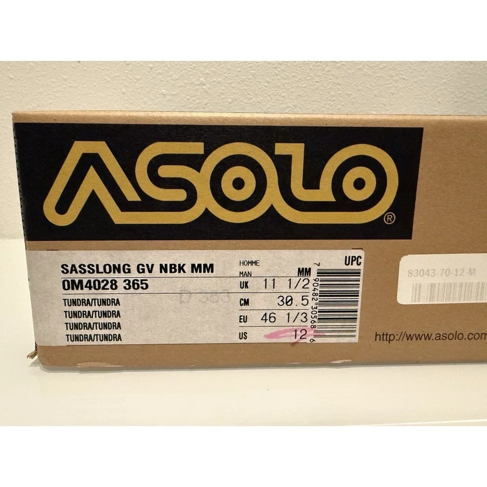 Asolo FSN 95 GTX Gore-Tex Hiking Boots Men's Sz 12 Waterproof Tundra New!